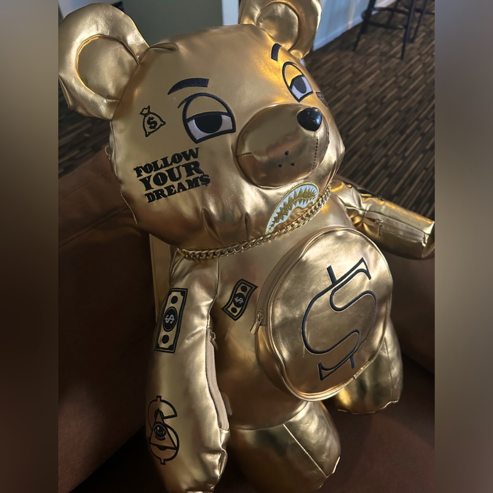 GOLD RUSH MONEYBEAR TEDDYBEAR BACKPACK Sprayground